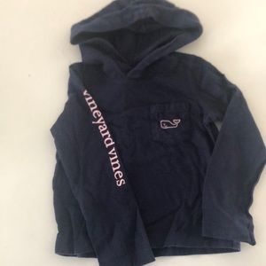 Vineyard vines hooded long sleeve shirt 3T